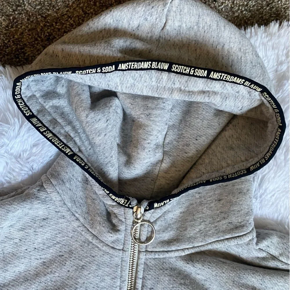 Scotch & Soda Sweat Jacket Indigo‎ Lamplight Full Zip Hooded Gray Women’s Small